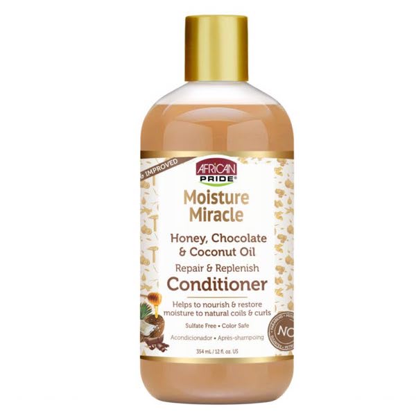 African Pride Moisture Miracle Honey Chocolate & Coconut Oil Conditioner 12oz / 354ML