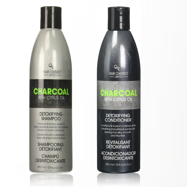 Hair Chemist Charcoal With Citrus Oil Detoxifying Shampoo & Conditioner 10 Oz.