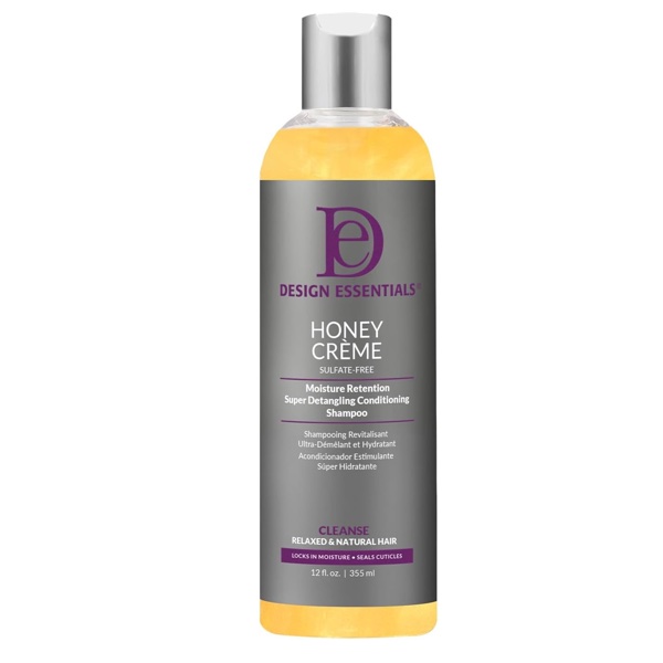 Design Essentials Honey Creme Moisture Retention Super Detangling Conditioning Shampoo 12Fl.OZ / 355mL