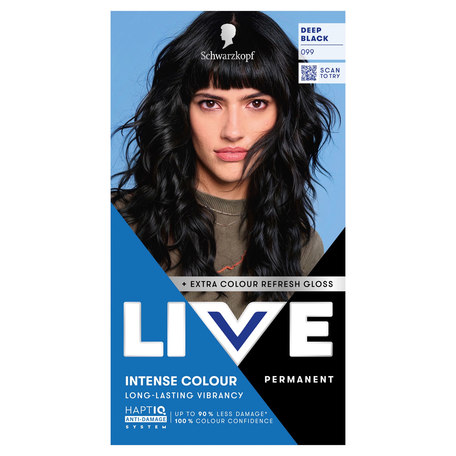 Schwarzkopf LIVE Intense Colour Deep Black 099