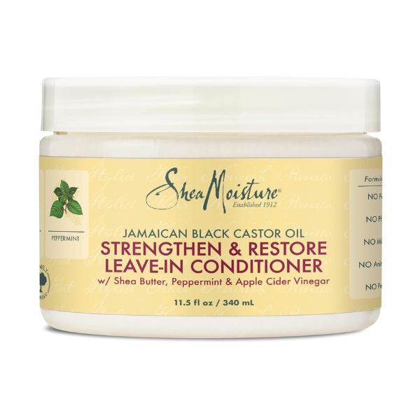 Shea Moisture Jamaican Black Castor Oil Strengthen & Restore Leave In Conditioner (11.5Oz) / 340mL