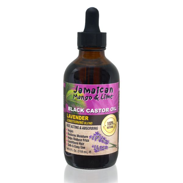 Jamaican Mango & Lime Black Castor Oil Lavender 4 Fl Oz / 118mL