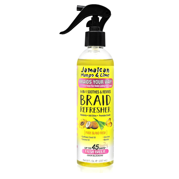 Jamaican mango & Lime 6-in-1 Soothes & Revives Braid Refresher 8oz / 237mL