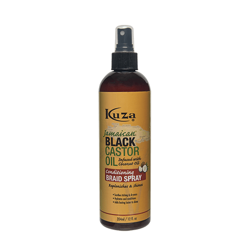 Kuza Jamaican Black Castor Oil Conditioning Braid Spray 12 Fl.oz / 355mL