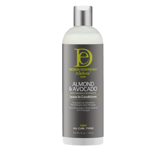 Design Essentials Natural Almond & Avocado Moisturizing & Detangling Leave-In Conditioner 12oz / 345g