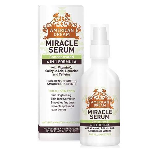 American Dream Miracle Serum 4 in 1 Concentrated Formula for face & body 2oz