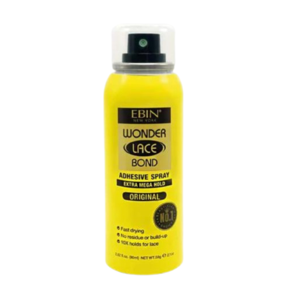 EBIN WONDER LACE BOND WIG ADHESIVE ORIGINAL SPRAY - EXTRA MEGA HOLD (2.82OZ/ 80ML)