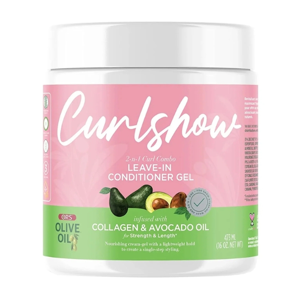 Ors Curlshow Leave-In Conditioner With Collagen & Avocado Oil 16Oz / 473ML