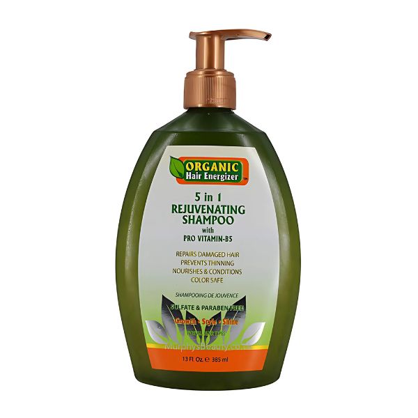 Organic Hair Energizer | 5 in 1 Rejuvenating Shampoo (13oz)