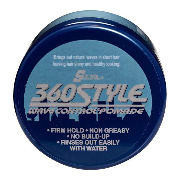 S Curl 360 Style Wave Control Pomade (3.Oz) / 85g