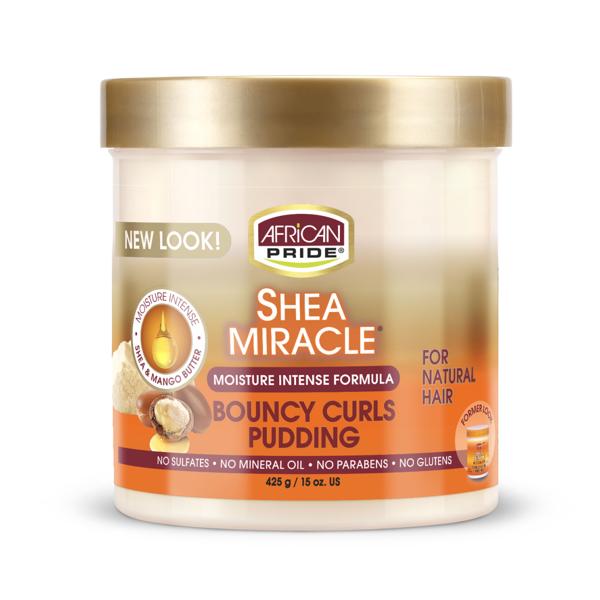 African Pride Shea Butter Miracle Bouncy Curls Pudding 15Oz / 425g
