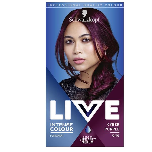 Schwarzkopf LIVE 046 CYBER PURPLE Permanent Hair Dye Colour