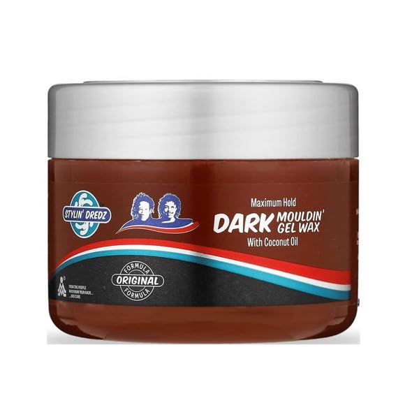 Stylin Dredz Maximum Hold Dark Moulding Gel Wax With Coconut Oil 250mL
