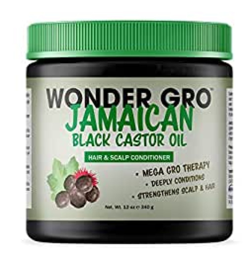 Wonder Gro Jamaican Black Castor Oil Hair Grease Styling Conditioner, 12 fl oz