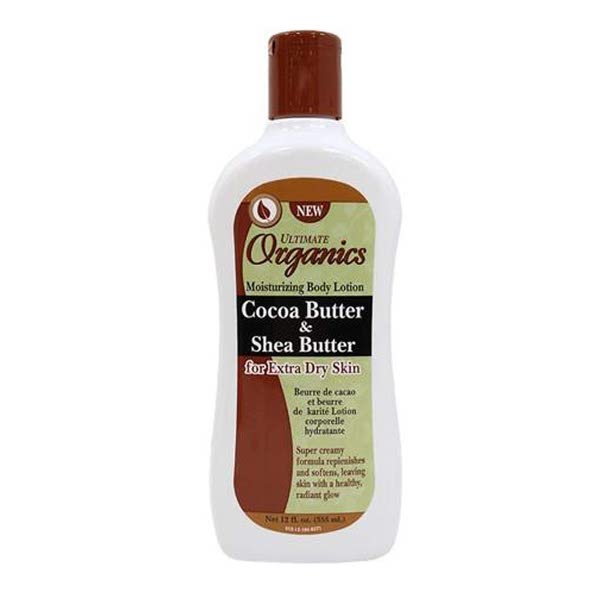 Africa's Best Ultimate Organic Cocoa Butter & Shea Butter Lotion 12Fl.oz / 355mL