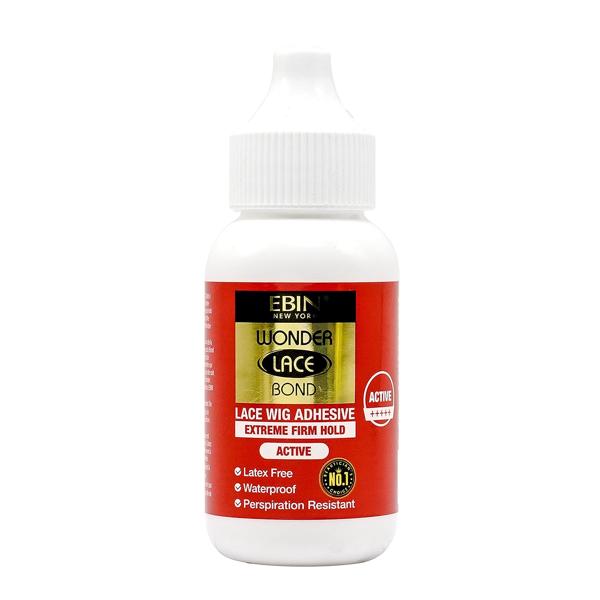 Ebin Wonder Lace Bond Wig Adhesive Extreme Firm Hold Active 1.18Oz / 35mL