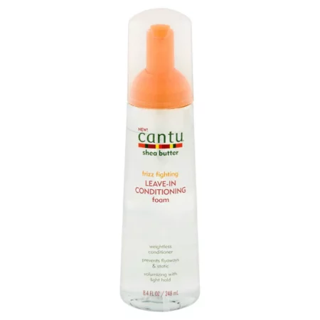Cantu Shea Butter Frizz Fighting Leave-In Conditioning Foam 8.4oz