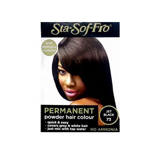 Sta Sof Fro Permanent Powder Hair Colour, Jet Black & Natural Black (8g)
