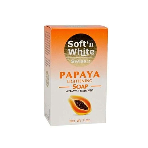 Soft' N White Papaya Lightening Soap (7.Oz) / 200g