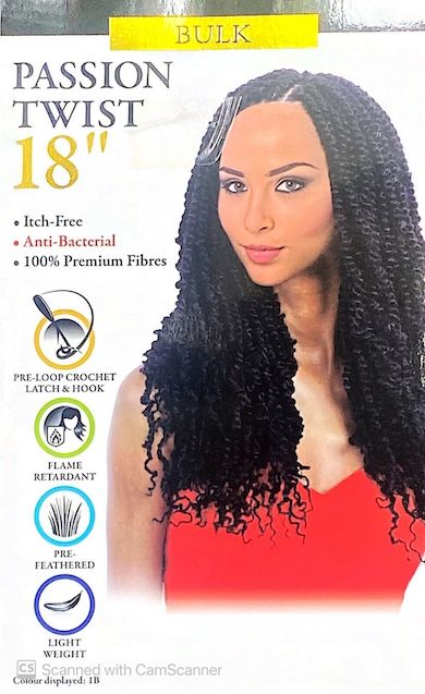 Cherish Bulk - Passion Twist 18 Inch Pre-Loop Crochet Light Weight Hygiene Hair