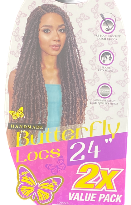 Cherish Bulk 2X Butterfly Locs 24" Inch
