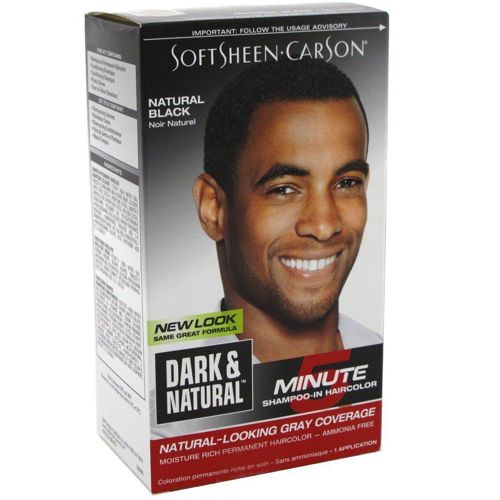 Dark & Natural Mens 5 minutes shampoo in Hair Color Black