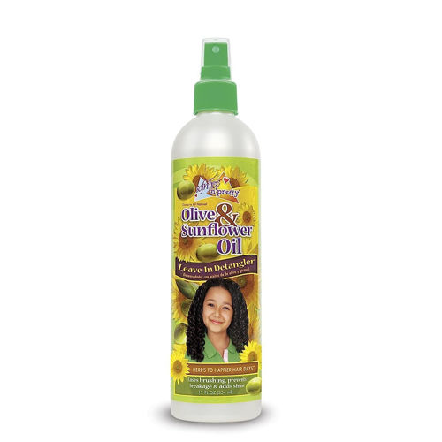 Sofn'Free n'Pretty Olive & Sunflower Oil Leave-In Kids Detangler Spray for Curly Hair -354ml