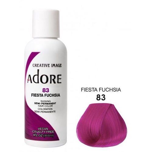 Adore Semi Permanent Hair colour-83 Fiesta Fuchsia-4oz / 118mL
