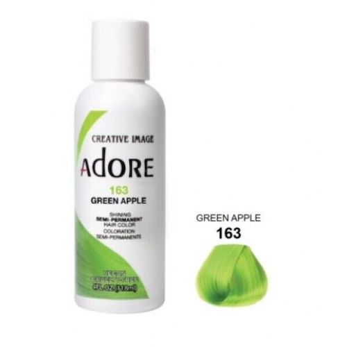 Adore Semi Permanent Hair colour-163 Green Apple -4oz / 118mL