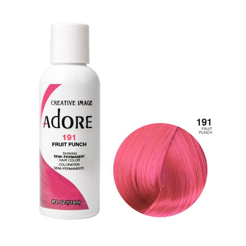 Adore Semi Permanent Hair colour-191 Fruit Punch-4oz / 118mL
