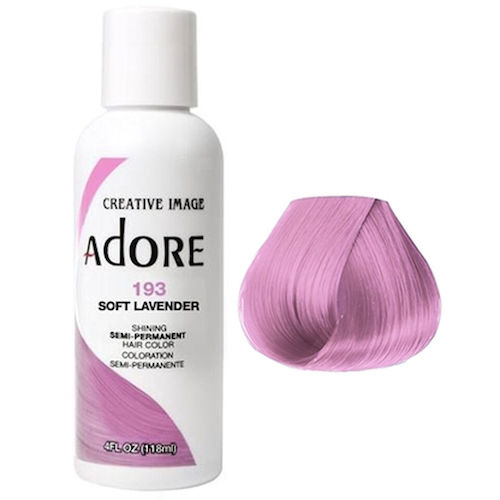 Adore Semi Permanent Hair colour- Soft Lavender- 193
