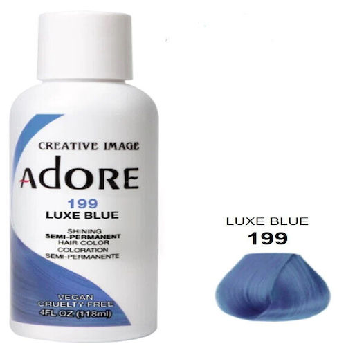 Adore Semi Permanent Hair colour-199 Luxe Blue-4oz / 118mL