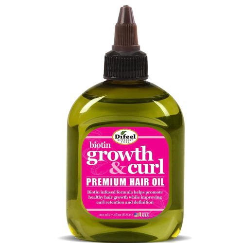Difeel Biotin Growth & Curl Premium Hair Oil 8 oz