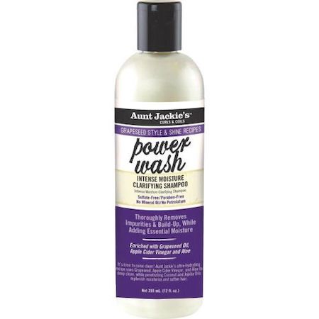 Aunt Jackie's Grapeseed Power Wash Intense Moisture Clarifying Shampoo 12oz / 355ml