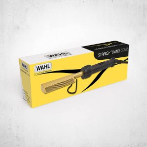 Wahl Hot Comb AfroCaribbean Hair Straightening Comb Electric Hot Comb for Afro Hair Fine Teeth Comb Electric Hair Straightener Straight Wigs Silky Smooth Results