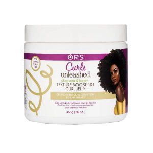 ORS Curls Unleashed Aloe Vera and Honey Texture Boosting Curl Jelly 16 Oz / 455g
