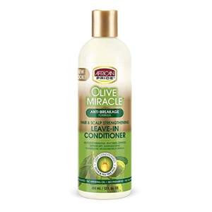 African Pride Olive Miracle Anti-breakage Hair & Scalp Strengthening Leave-in Conditioner-355mL / 12fl.oz