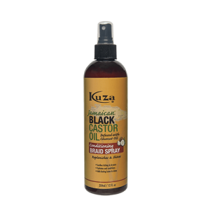 Kuza Jamaican Black Castor Oil Conditioning Braid Spray 12 Fl.oz / 355mL