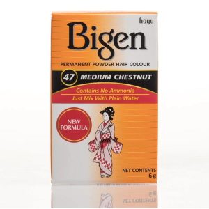 Bigen Permanent Powder Hair Color-47 Medium Chestnut 6g