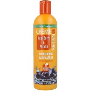Creme of Nature Acai Berry & Keratin Strengthening Hair Masque 12 Fl.oz / 354mL