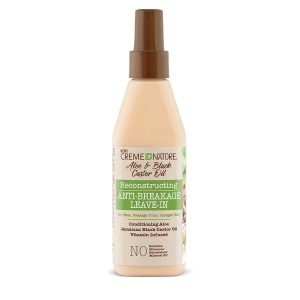 Creme Of Nature Aloe & Black Castor Oil Reconstructing Anti-Breakage Leave-IN 8oz