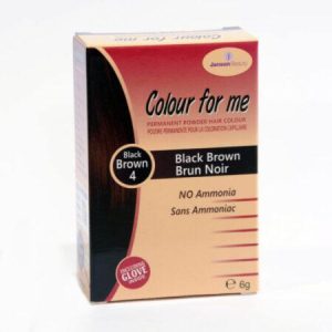 Colour For Me Permanent Powder Hair Colour 4 Black Brown