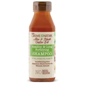 Creme Of Nature Aloe & Black Castor Oil Healthy & Long Fortifying Shampoo 12oz