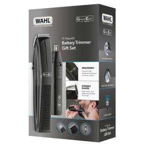 WAHL Groom Ease Battery Trimmer Gift Set For Men (11 Piece Kit)