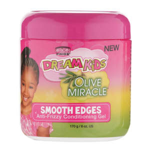 African Pride Dream Kids Olive Miracle Smooth Edges Anti-Frizzy Conditioning Gel 6 oz