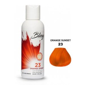 BLING COLOR SEMI PERMANENT HAIR DYE 118ml - 23 Orange Sunset