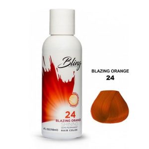 BLING COLOR SEMI PERMANENT HAIR DYE 118ml - 24 Blazing Orange