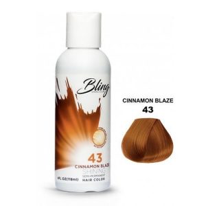 BLING COLOR SEMI PERMANENT HAIR DYE 118ml - 43 Cinnamon Blaze