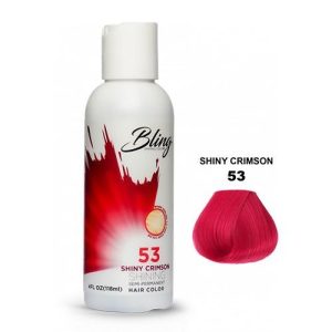 BLING COLOR SEMI PERMANENT HAIR DYE 118ml - 53 Shiny Crimson