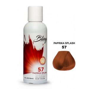 BLING COLOR SEMI PERMANENT HAIR DYE 118ml - 57 Paprika Splash